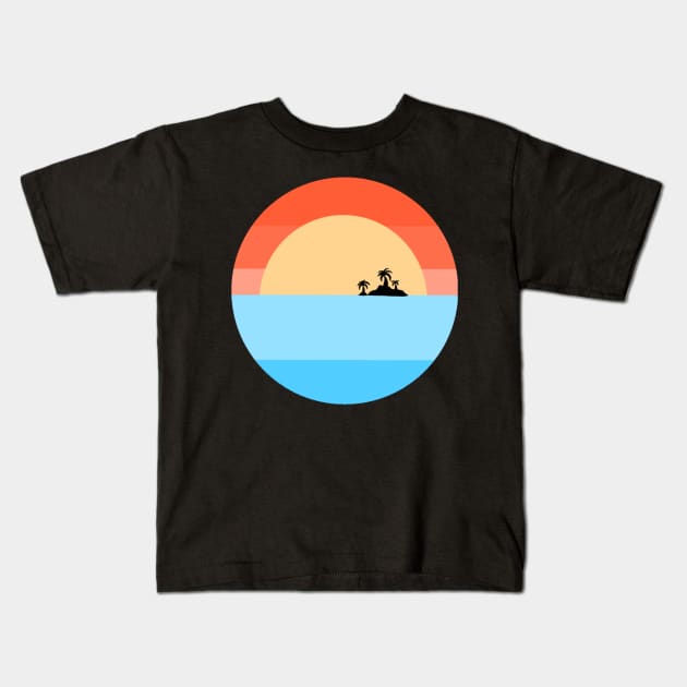 island vibes Kids T-Shirt by nweinberg